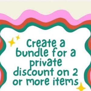 Hello Poshers! Just wanted to remind you you can always bundle if you see items